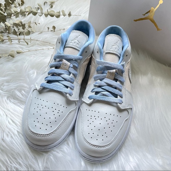 Nike Jordan 1 Low SE Iris Whisper Sail Worn Blue White Women's Shoe PRICE FIRM - Picture 8 of 16